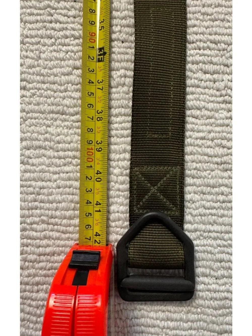 CQB Solutions Tactical Belt Olive Drab Nylon Adjustable Size L USA Made